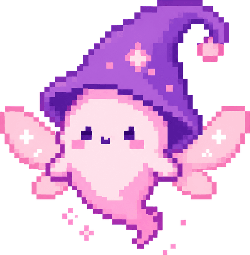 pixiy — the pixel-fairy prompt mascot